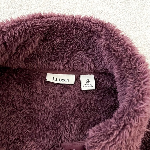 L.L. Bean Hi-Pile Fleece Pullover XL - Picture 2 of 6